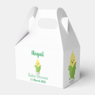 Cute lycklig maj tecknad illustration presentaskar