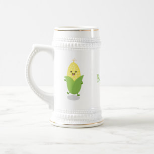 Cute lycklig maj tecknad illustration sejdel