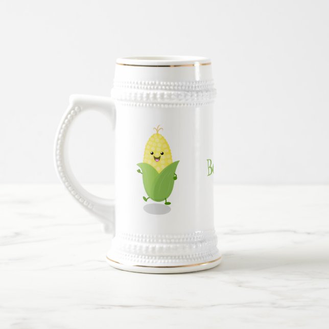 Cute lycklig maj tecknad illustration sejdel (Vänster)