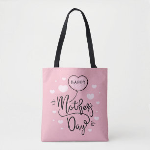 Cute Lycklig Mors dag Calligrafi Teckenblock Tygkasse