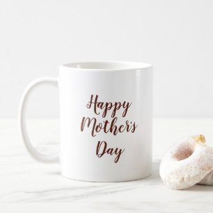 Cute Lycklig Mors dag Typography Espresso Kaffemugg