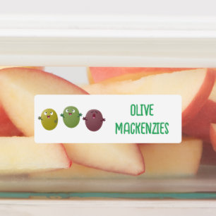 Cute lycklig olives singel tecknad personlig klistermärke