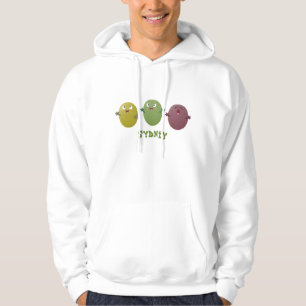 Cute lycklig olives sjunger tecknad hoodie