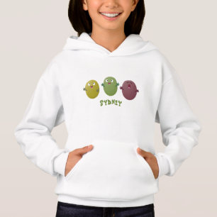 Cute lycklig olives sjunger tecknad t shirt