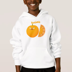 Cute lycklig orange citrus tecknad t shirt