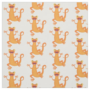 Cute lycklig orange dans newt tyg