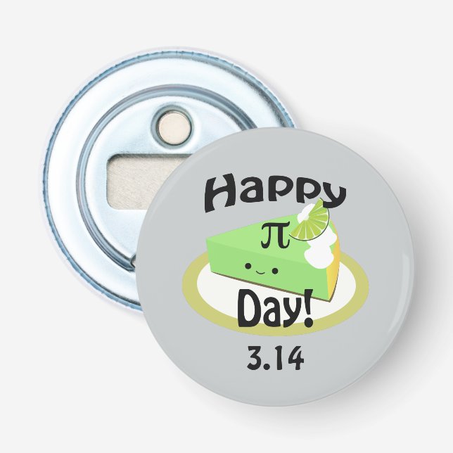 Cute Lycklig Pi Day Flasköppnare (Framsidan)
