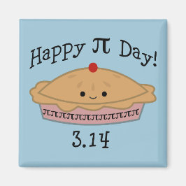 Cute Lycklig Pi Day! Magnet