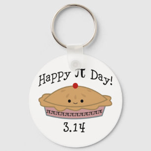 Cute Lycklig Pi Day! Nyckelring