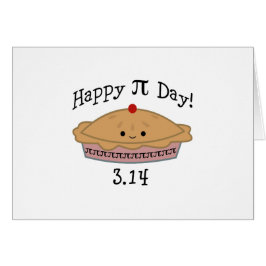 Cute Lycklig Pi Day! OBS Kort