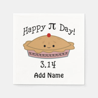 Cute Lycklig Pi Day! Pappersservett