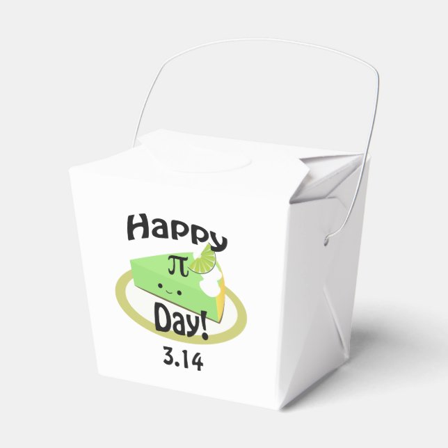 Cute Lycklig Pi Day Presentaskar (Framsidan Sidan)