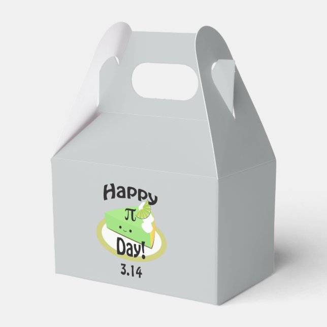 Cute Lycklig Pi Day Presentaskar (Baksidan Sidan)