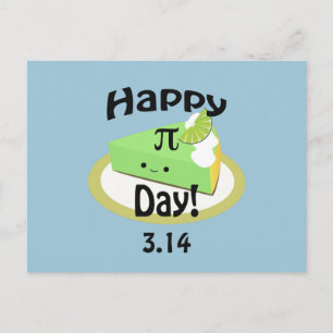 Cute Lycklig Pi Day Vykort