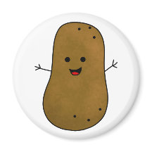 Cute Lycklig Potato