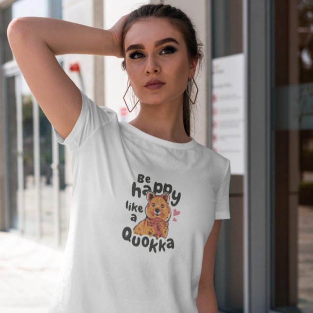 Cute Lycklig Quokka T Shirt (Skapare uppladdad)