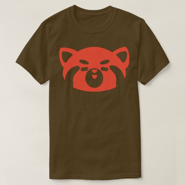 Cute Lycklig Red Panda T Shirt (Design framsida)