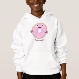 Cute lycklig rosa gladised tecknad t shirt