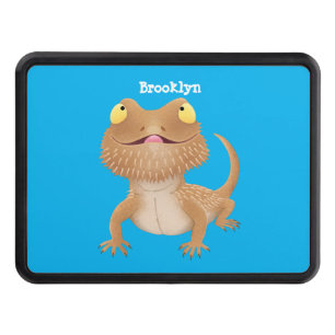 Cute lycklig-skäggig tecknad dragkroksskydd