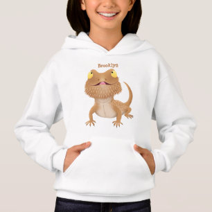 Cute lycklig-skäggig tecknad t shirt
