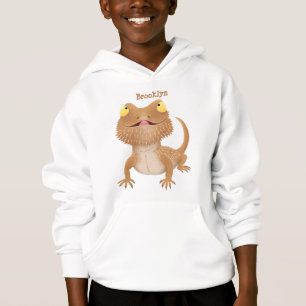 Cute lycklig-skäggig tecknad t shirt