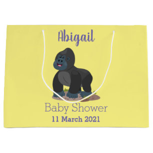 Cute lycklig stor gorilla-tecknad