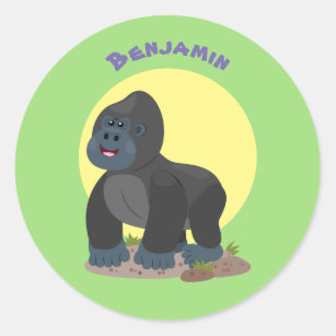 Gorilla Tecknad Presenter Zazzle Se