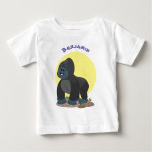 Cute lycklig stor gorilla-tecknad t shirt