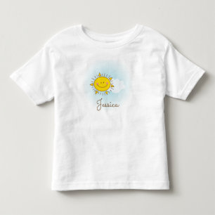 Cute Lycklig Sunshine-Anpassningsbarna Lägg till d Tee Shirt