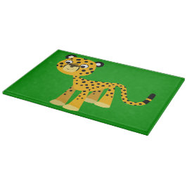 Cute Lycklig Tecknad Cheetah Caking Board