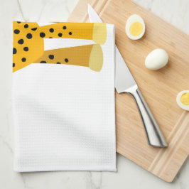Cute Lycklig Tecknad Cheetah Kitchen Towel Kökshandduk