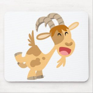 Cute Lycklig Tecknad Goat Mousepad Musmatta