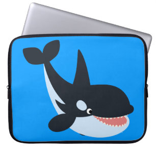 Cute Lycklig Tecknad Killer Whale Laptop sleeve