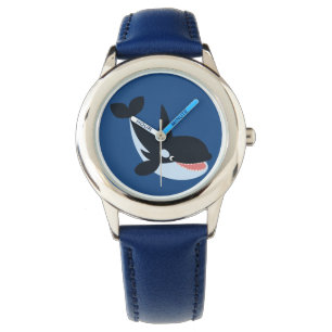 Cute Lycklig Tecknad Killer Whale Watch Armbandsur