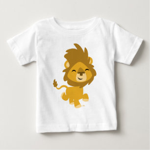 Cute Lycklig Tecknad Lejonare Baby T-Shirt