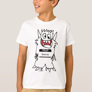 Cute Lycklig Tecknad Monster Boys Tshirt Tee