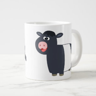 Cute Lycklig Tecknad under Galloway Cow Jumbo Mugg