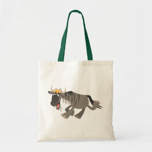 Cute Lycklig Tecknad Wildebeest Bag Tygkasse