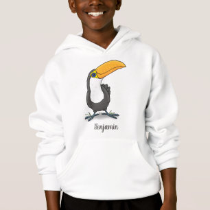 Cute lycklig toucan tecknad illustration t shirt