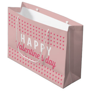 Cute Lycklig Valentine's Day Rosa Heart Mönster