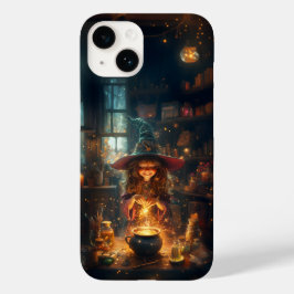 Cute Lycklig Witch Halloween iphone case