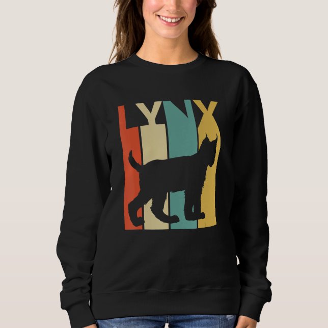 Cute Lynx cat Animal T Shirt (Framsida)