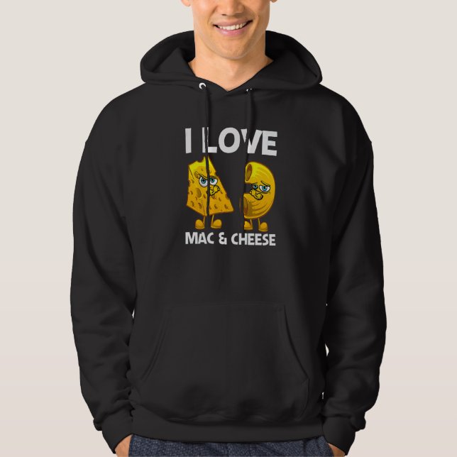 Cute Mac & Cheese For Men Women Macaroni Cheese    Hoodie (Framsida)
