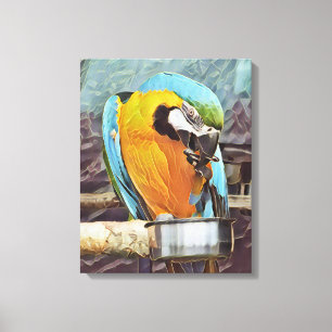 CUTE MACAW CANVASTRYCK
