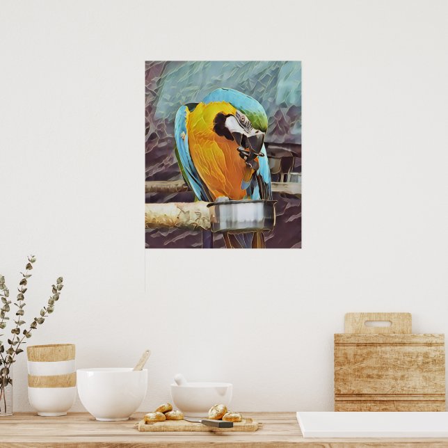 CUTE MACAW POSTER (Kök)