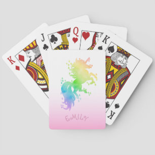 Cute magi Unicorn Casinokort