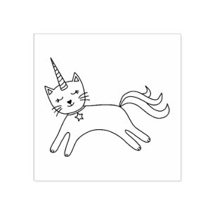 Cute Magic Caticorn Cat Unicorn Stämpel