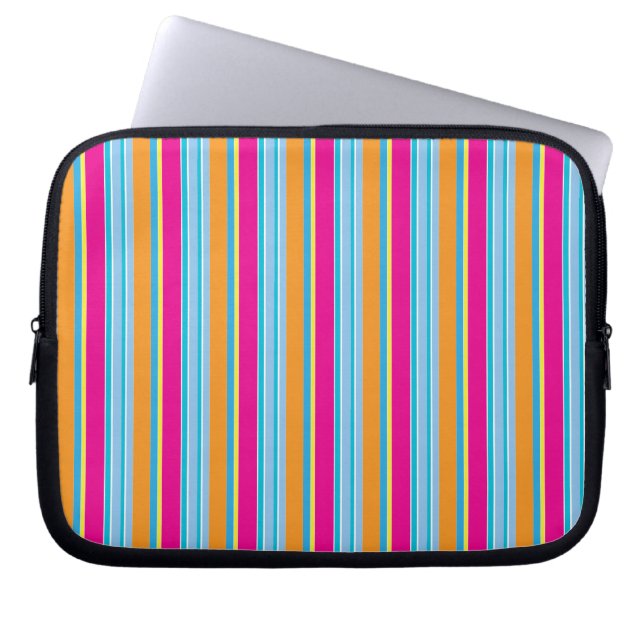 Cute magic colorful stripes laptop fodral (Framsidan)
