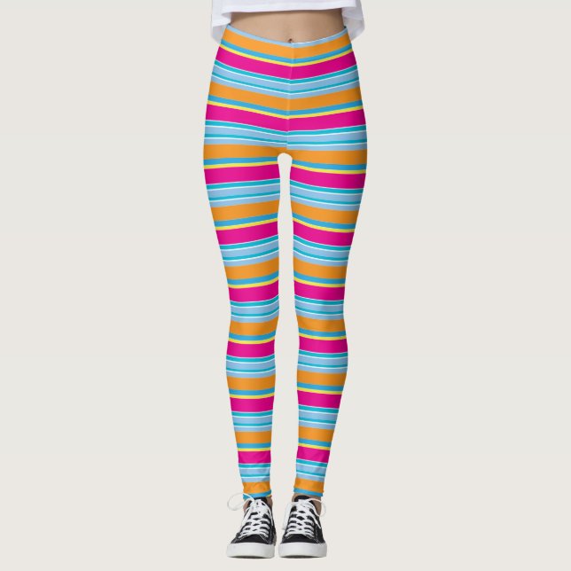 Cute Magic colorroful rand Leggings (Framsida)