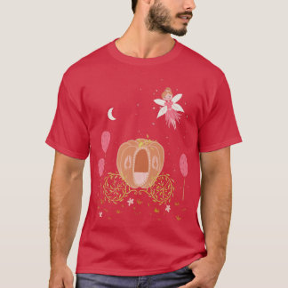 Cute Magic Fairy Wish Stick Pumpkin Coach Christma T Shirt